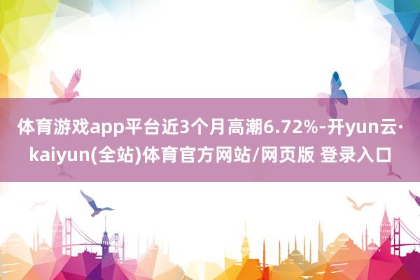体育游戏app平台近3个月高潮6.72%-开yun云·kaiyun(全站)体育官方网站/网页版 登录入口